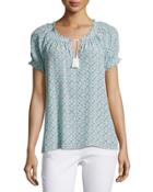 Masha Medallion-print Top