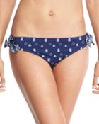 Border Stripe Tie Retro Swim Bikini Bottom