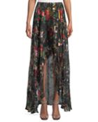 Kirstie Cascade Floral-print Overlap