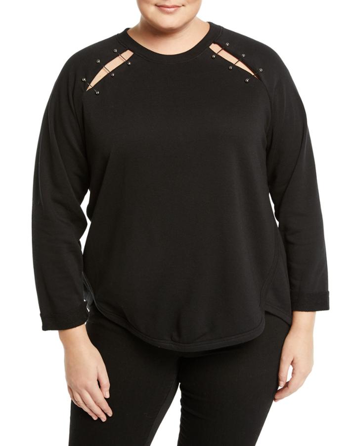 Henry Pin-detail Cotton-blend Sweatshirt,