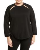 Henry Pin-detail Cotton-blend Sweatshirt,