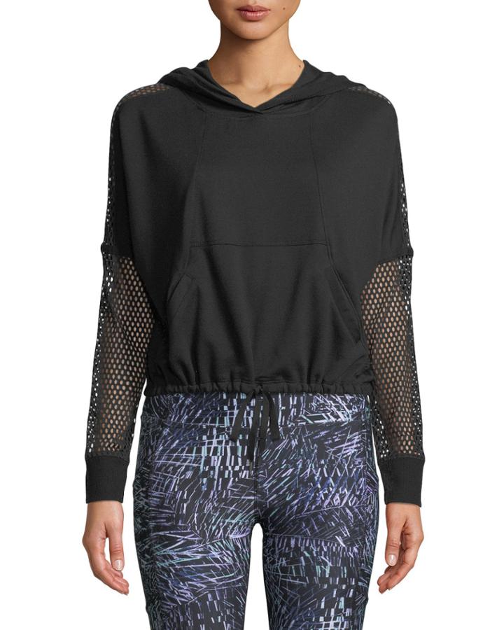 Shannon Long-sleeve Cropped Hoodie With