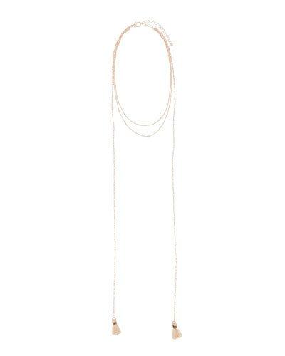 Three-row Baby Fringe Necklace