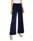 Wide-leg Knit Pull-on Pants