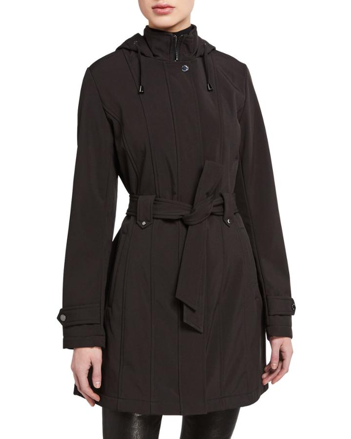 Soft-shell Belted Coat