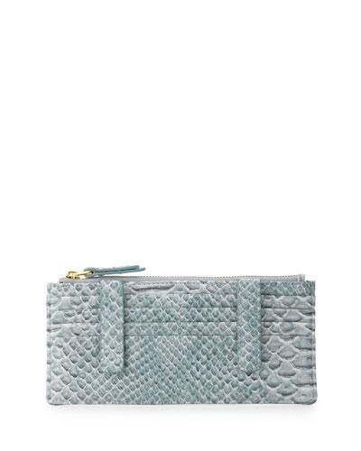 Snake-embossed Slim Organizer,