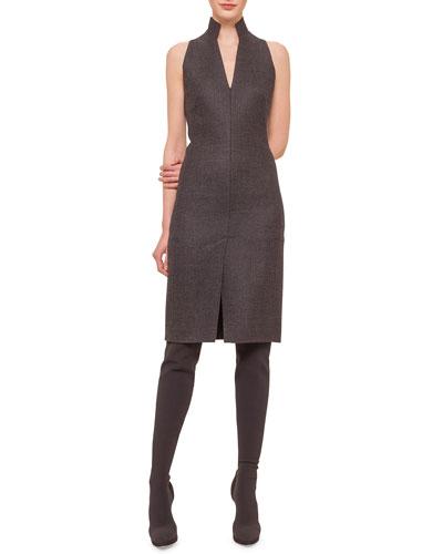 Glen Plaid Zip-front