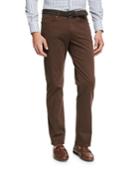 Crown Five-pocket Stretch Sateen Pants, Canopy Brown