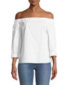 Off-the-shoulder Three-quarter