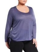 Plus Size Leah Side-ruched Tee