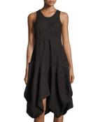 Asymmetric A-line Dress W/ Pockets