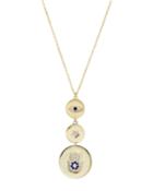Triple-medallion Y-drop Necklace