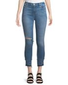 Alana High-rise Cropped Skinny Jeans With Ripped Knee