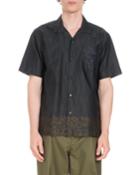Carlton Embroidered-pocket Short-sleeve