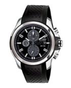 Men's 44mm Drive Chronograph Watch With Rubber