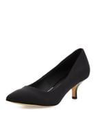 Gali Pointed-toe Low-heel Pump, Black