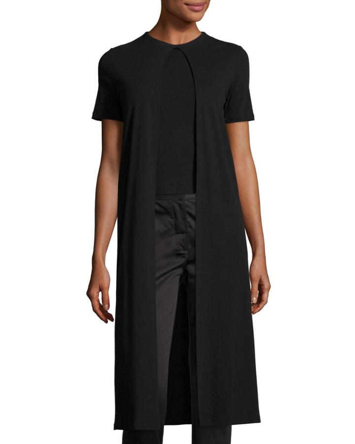 Long Layered Split-panel T-shirt