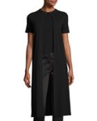 Long Layered Split-panel T-shirt
