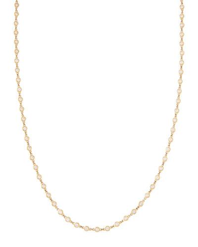 14k By-the-yard Floating Diamond Necklace