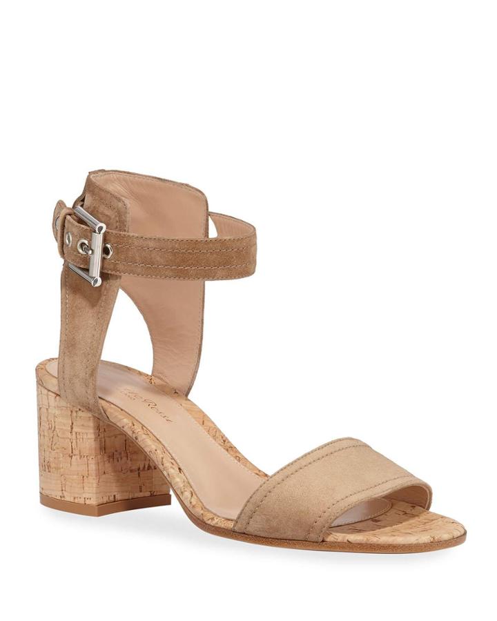 Suede Cork-heel City