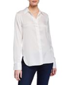 Button-down Fitted Blouse