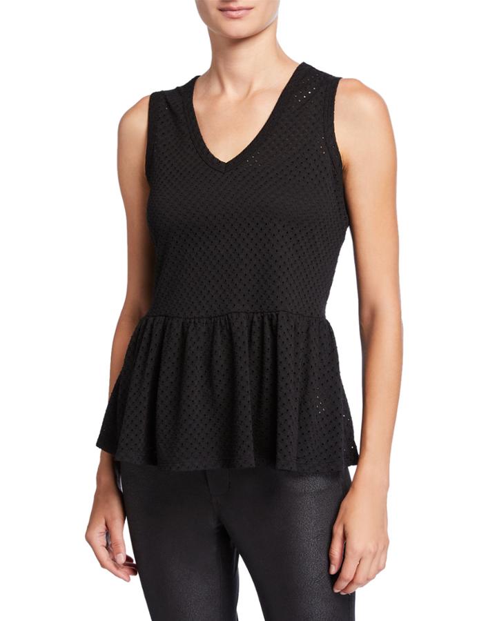 Peplum Eyelet