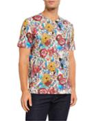 Men's Harrell Floral Short-sleeve Knit T-shirt