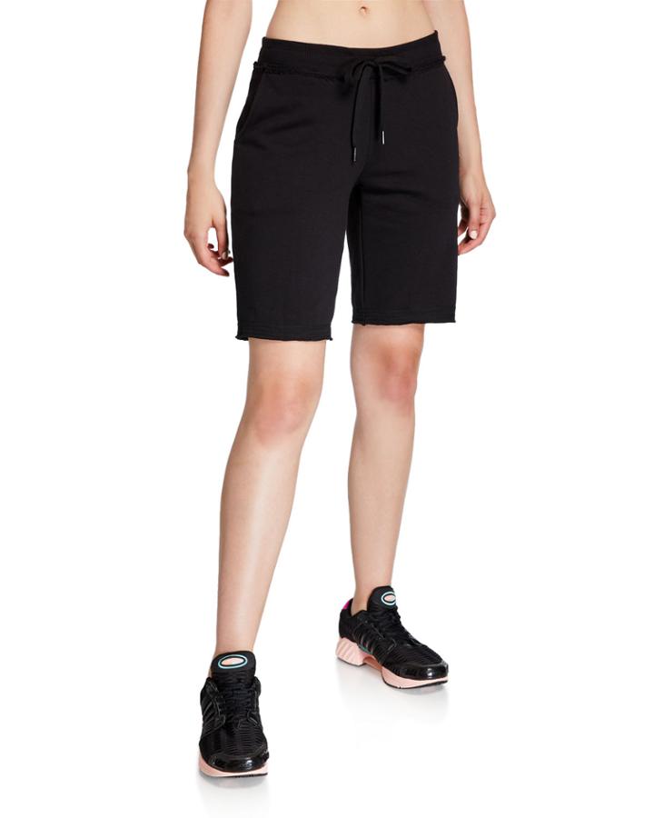 French Terry Raw Edge Bermuda