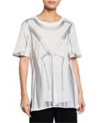 Foil Print Short-sleeve Tee