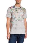 Men's Blurred Florals Short-sleeve Graphic T-shirt