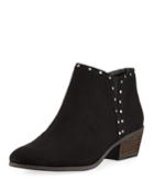 Phyllis Studded-trim Faux-suede Booties