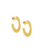 Hoopla 24k Simple Infinity Hoop Earrings