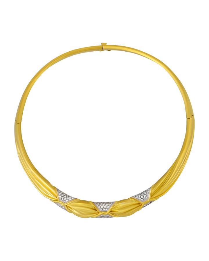 18k Diamond Collar Necklace