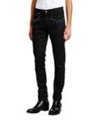 Men's Denim Jeans With Studded Pockets