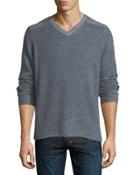 Cashmere Ribbed-shoulder