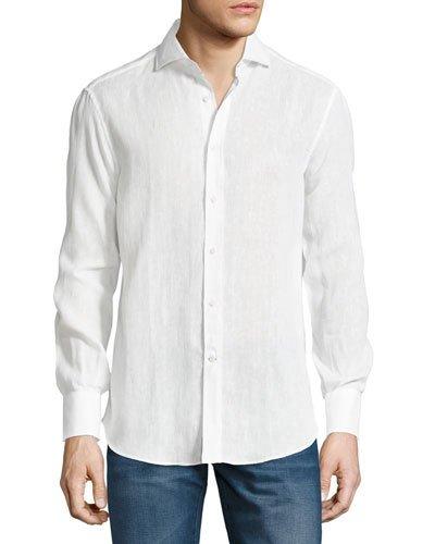 French-collar Linen