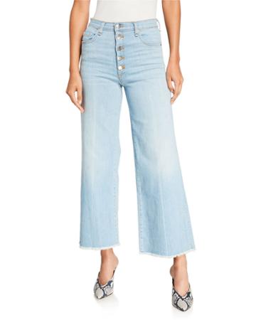Kirra Frayed Straight-leg Jeans