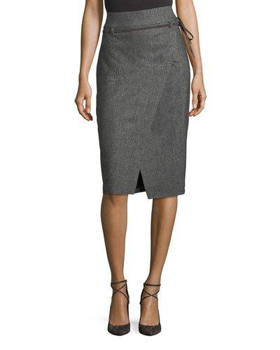 High-waist Split Pencil