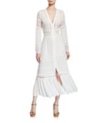 Lace Panel Long Sleeve