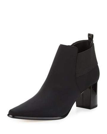 Lio Crepe Elastic Bootie, Black