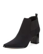Lio Crepe Elastic Bootie, Black