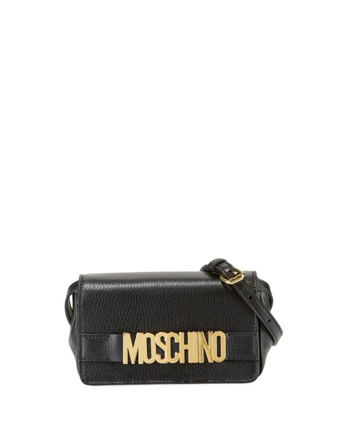 Glossy Logo Crossbody Bag