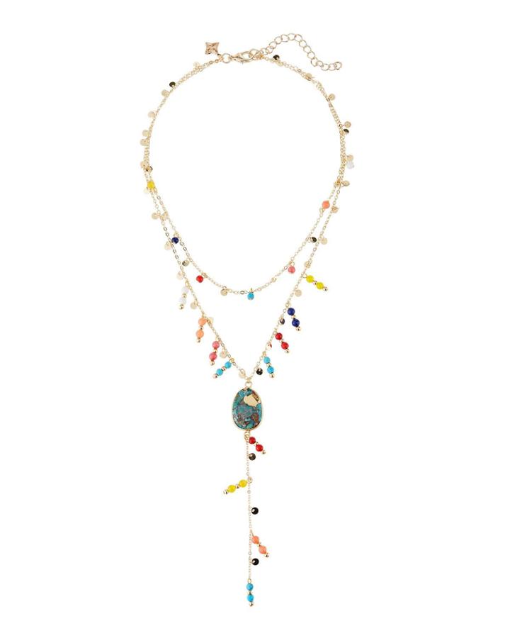 2-chain Mixed Y-necklace