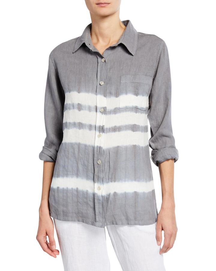Tie-dye Button-down