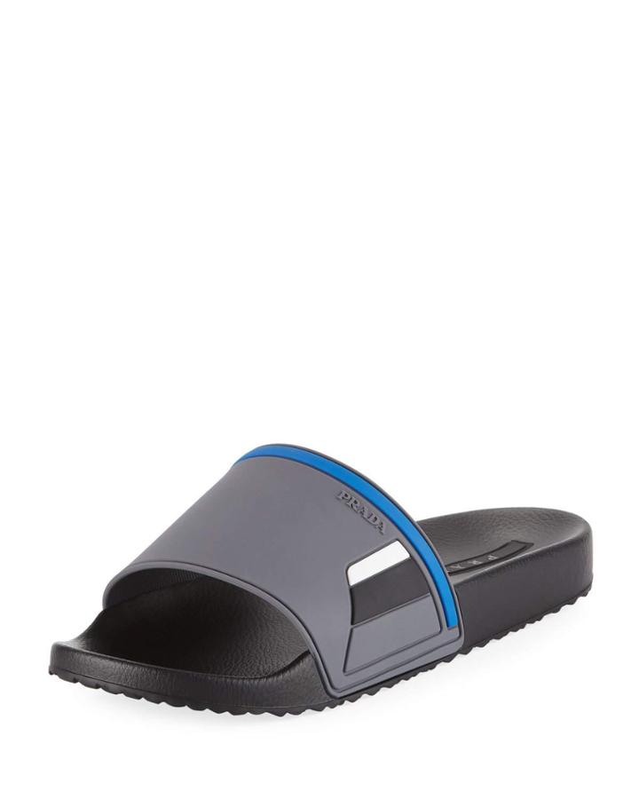 Men's Colorblock Rubber Pool