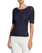 Hand-knitted Silk Ribbon Top