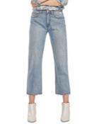 Kasey High Rise Straight Crop Pants