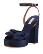 Jodie Satin Ankle-strap