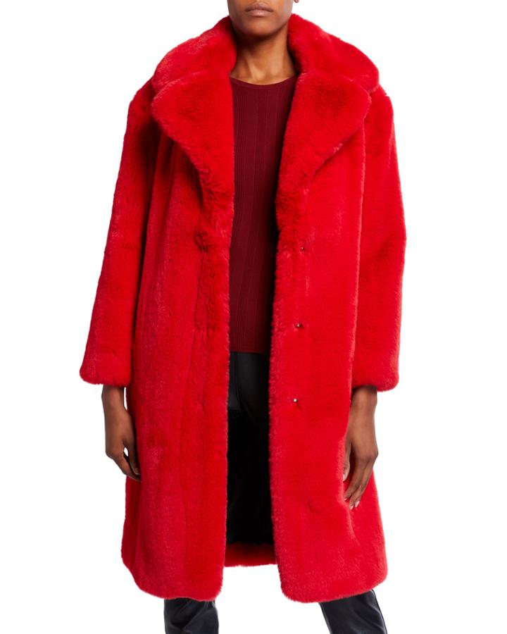Textured Rabbit Fur Jacket