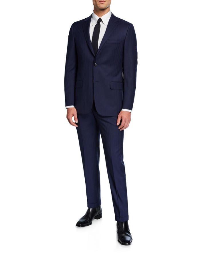 Men's Two-piece Pinstripe